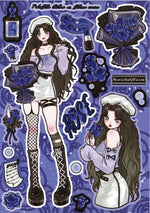 stickers anime adolescents coque téléphone carnet bricolage artisanat divers motifs couleurs