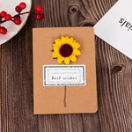 cartes voeux vintage enveloppes fleurs artificielles ruban jute anniversaire mariage noel retraite