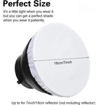 diffuseur lumière blanc texture douce moderne élastique 18cm opacité 2pcs