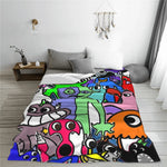 couverture multicolore dessins animés moderne anti boulochage polyester portable hiver été 80x60in 60x50in 50x40in