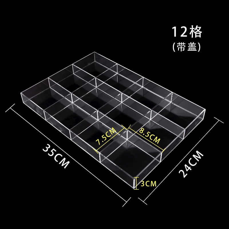 boîte rangement bijoux transparent moderne réutilisable acrylique pliable respectueux environnement