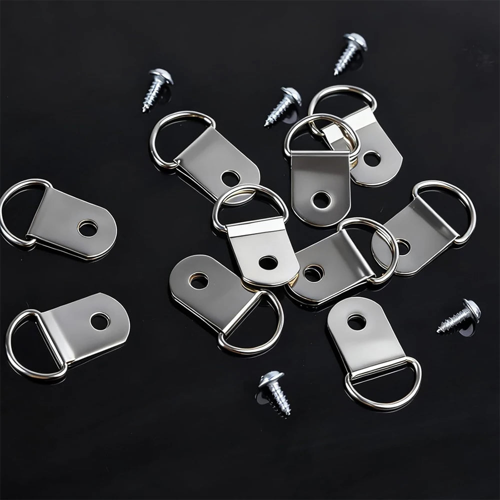 anneaux suspension cadres moderne argent doré noir rotation 180 vis électroplaqués solides durables