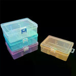 boîtes rangement transparentes couleurs pastel compartiments divisés poignées intégrées modernes bijoux emballage pratique