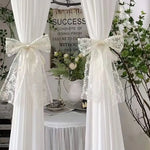 ruban dentelé motif floral blanc classique romantique décoratif 18cm translucideintérieur décoration