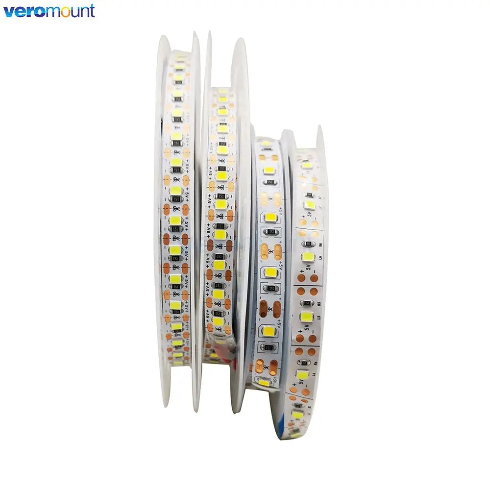 ruban led blanc 60 leds mètre adhésif moderne ip65 étanche 5v 50000 heures