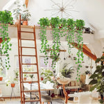 guirlande artificielle feuilles vertes vigne soie extérieur moderne décoration chambre mariage fête prénuptiale suspendue