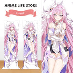 housse coussin dakimakura anime rose violet décorative lit chambre grande taille imprimée double face