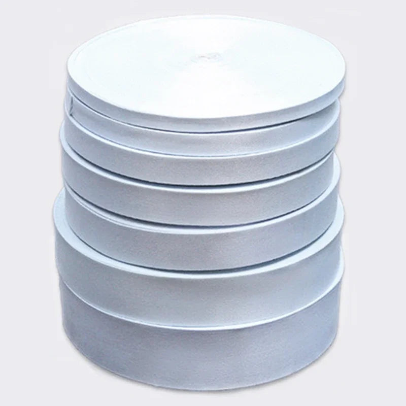 ruban polyester double face blanc largeur 9mm 16mm 20mm 25mm 38mm transfert chaleur bricolage