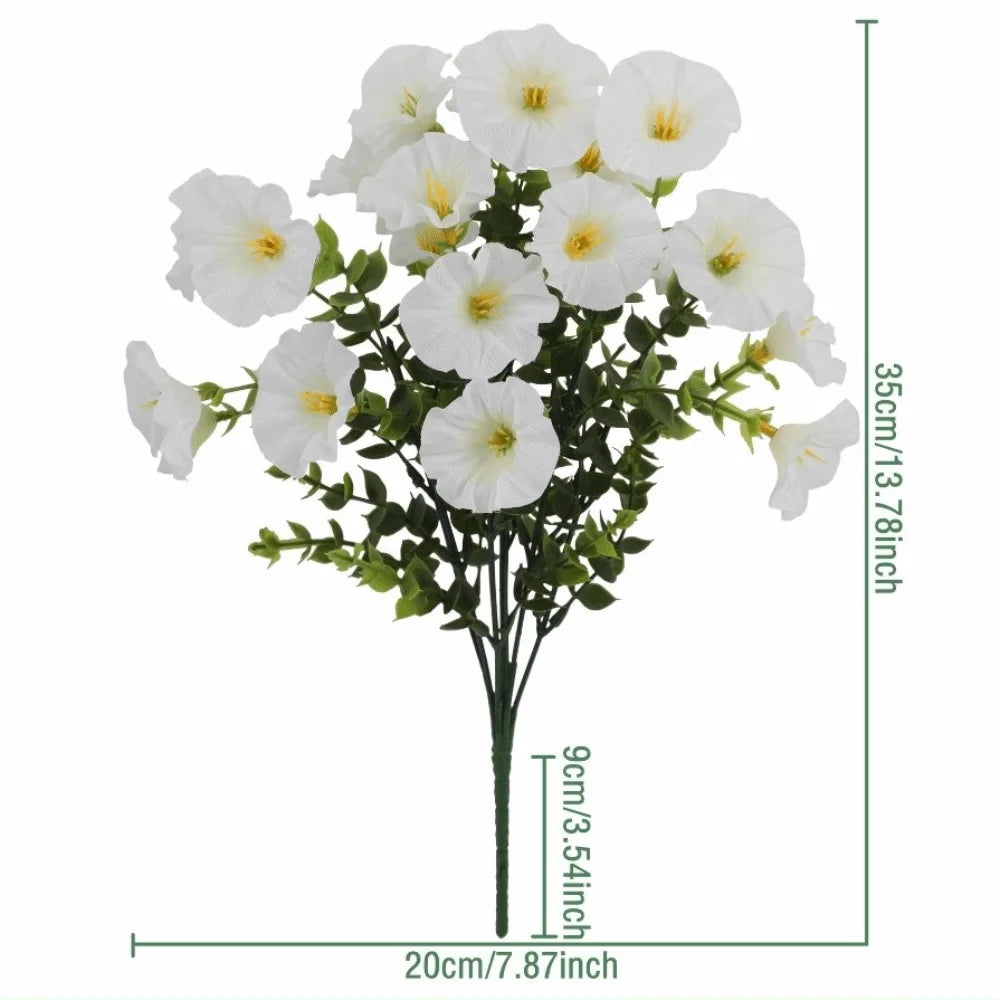bouquet artificiel violet vert moderne décoration intérieur vase beige feuilles vertes anniversaire mariage
