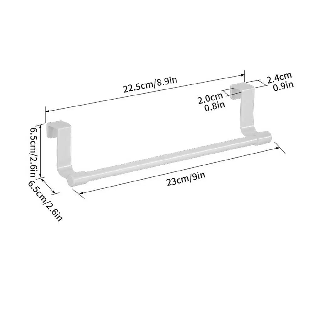 porte serviettes mural acier inoxydable noir blanc moderne clips cuisine maison appartement