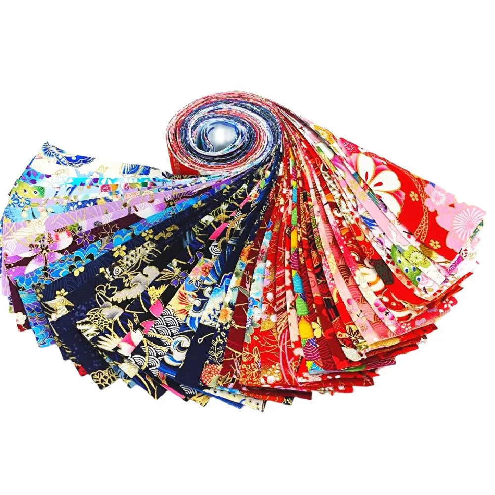 tissu imprimé fleurs multicolore coton polyester résistant bricolage couture quilting débutants bleu vert rouge