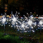 lumière solaire jardin blanc feu d'artifice moderne tringle fixée led jamais éteinte