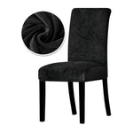 housse chaise velours moderne vert foncé gris clair adhésif élasthanne polyester