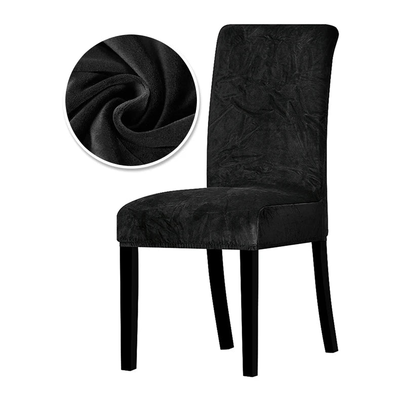 housse chaise velours moderne vert foncé gris clair adhésif élasthanne polyester