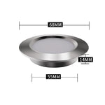 ampoule led spot noir blanc gris métallisé moderne 12v 68mm 55mm 14mm