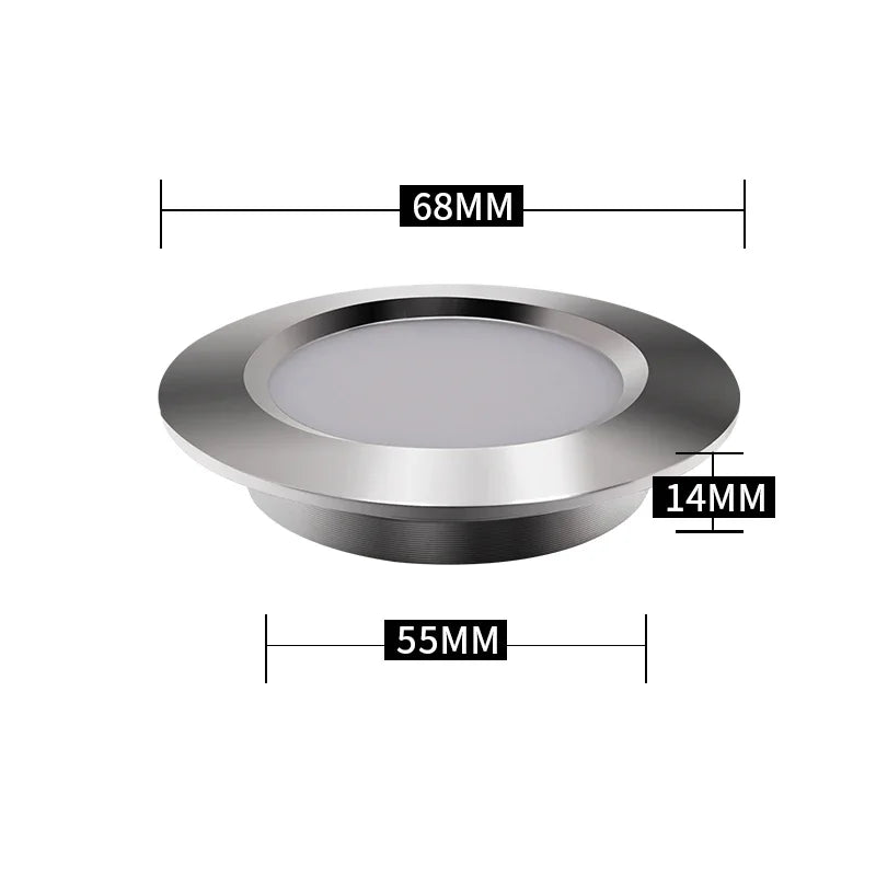 ampoule led spot noir blanc gris métallisé moderne 12v 68mm 55mm 14mm
