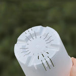 pots semis transparents blancs modernes grille drainage plantes