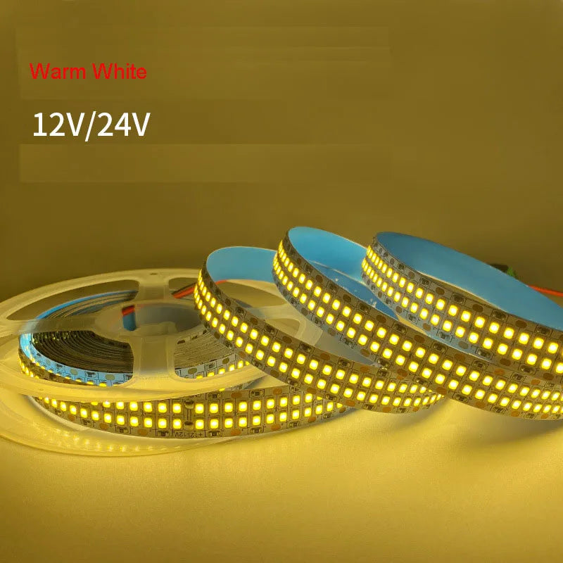 ruban led flexible 240 leds blanc bleu moderne adhésif 12v 24v 50000h