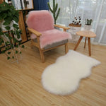 tapis fourre épais doux blanc moderne maison solide antidérapant pvc washable