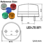 Alarme lumineuse stroboscopique LED rouge verte bleue jaune industrielle claire moderne