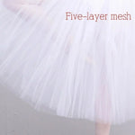 jupe tutu blanc noir tulle classique danseuse mi mollet junior polyester élastiqueSizeMode50CM60CM70CM