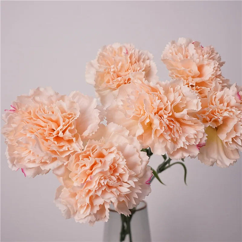 fleurs artificielles rose clair blanc moderne decoration maison anniversaire baby shower