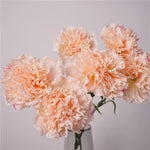 fleurs artificielles rose clair blanc moderne decoration maison anniversaire baby shower