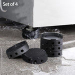 supports meubles anti vibration adhésifs noirs modernes meubles rond perforations pièces