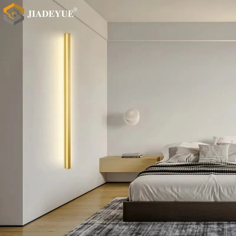 applique murale led dorée moderne minimaliste luminaire décoration salon chambre intérieur luxe