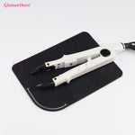 planche repassage coiffure noir rayures moderne crochet 22.8cm 16.5cmoutil coiffeur