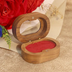 boîte bois rangement bague mariage fiançailles classique or argent clips étui transporte bijoux