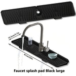 tapis évier antidérapant silicone noir moderne drainage incliné facile nettoyage utilitaire texturé alvéoles sóng�
