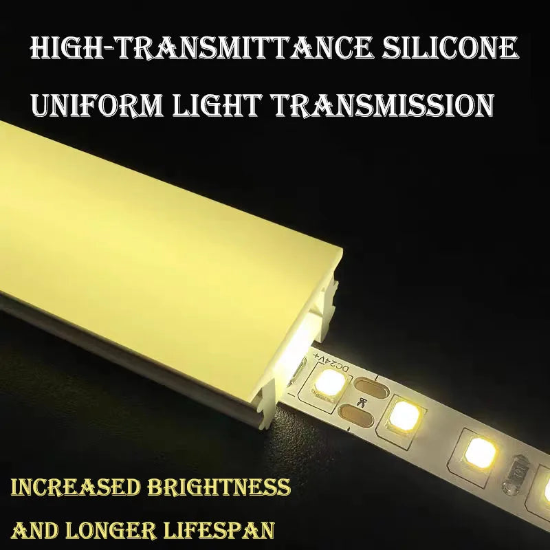 couverture silicone ruban led blanc moderne adhésif doux contemporain 1000cm 100cm 200cm