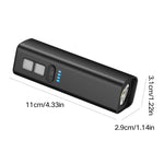 lampe frontale portable clip on noir moderne compact indicateur charge