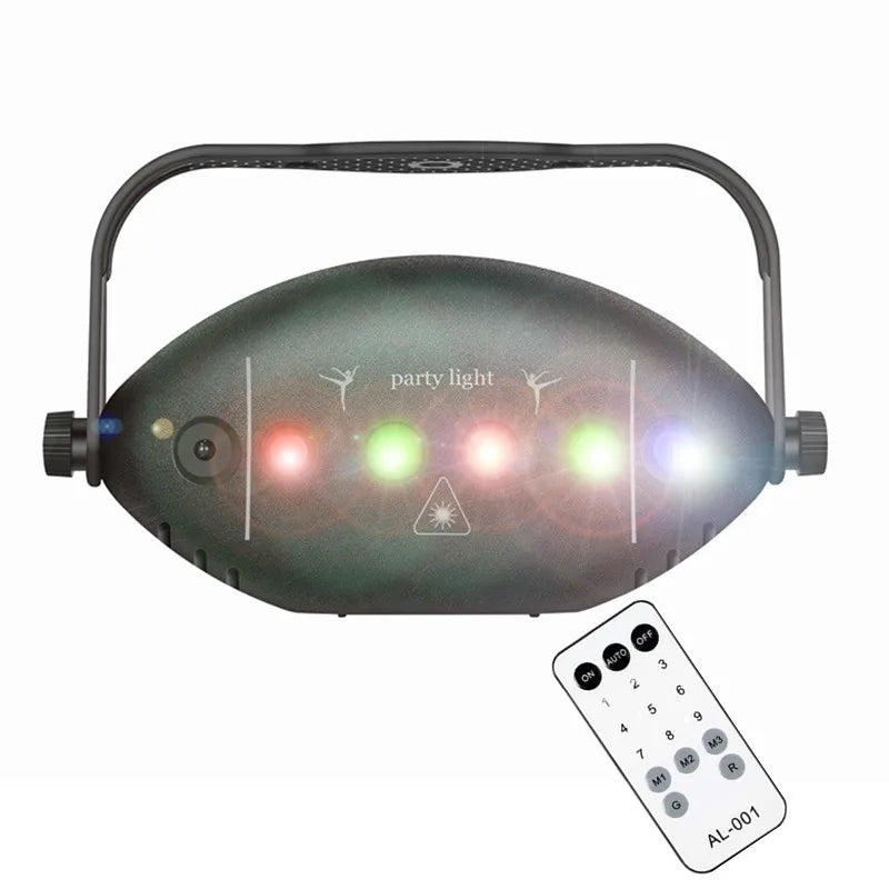 projecteur laser noir moderne effet stroboscope sonore controle rgb led anniversaire decoration noel mariageintérieur