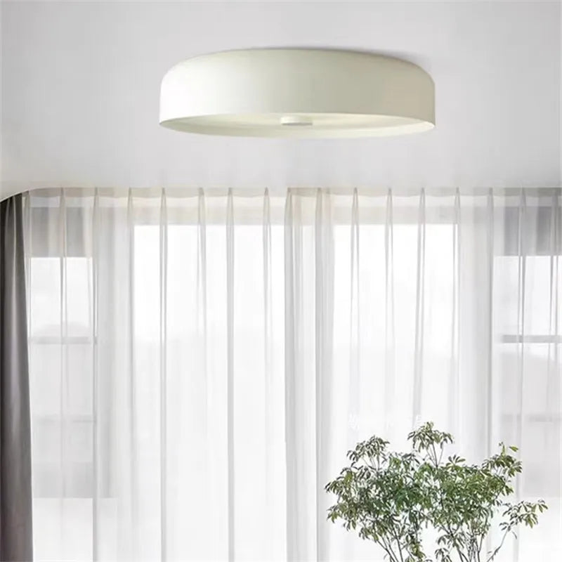 plafonnier rond moderne fer blanc noir marron adhésif led minimalist 2000 82000 lumens touch