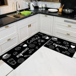 tapis cuisine imperméable antidérapant polyester moderne motifs cuisine décoratif