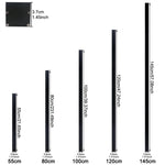 lampe murale led ip65 moderne noire résistante humidité 85265v 5580cm warmwhite