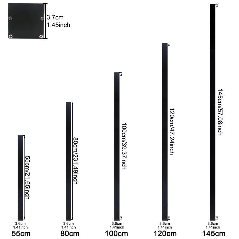 lampe murale led ip65 moderne noire résistante humidité 85265v 5580cm warmwhite