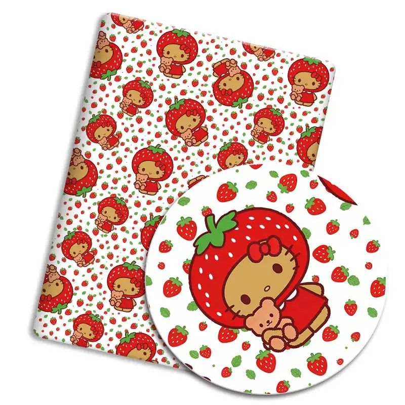 tapis souris hello kitty motifs personnages coeurs fruits fleurs couleurs multiples