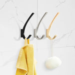 crochet mural moderne noir argent doré salle bain rangement serviettes peignoirs accroches murs accessoires