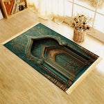 tapis vert doré rose artisanal pliable lavable extérieur plage pique nique prière usage multiple