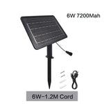 panneau solaire noir moderne télécommande câble 1.2m 3m batterie 7200mAh