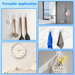 crochets adhésifs auto fixants blancs modernes photos affiches horloges salles bain multiplications utilités