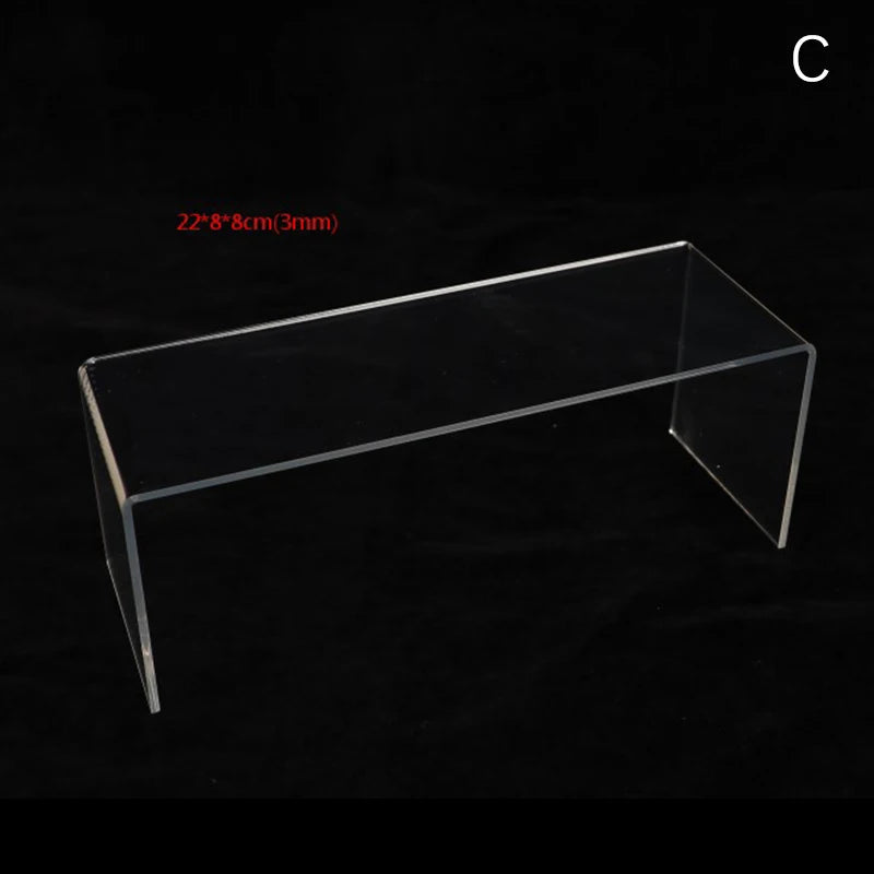 étagères transparentes modernes supports racks stockage protection film transparentes