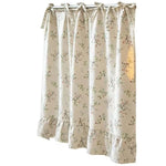 rideau cuisine carreaux coton classique ruban fixation blanc marron rouge bleu vert beige