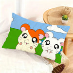 housse coussin rectangulaire souris cartoon kawaii décorative canapé salon chambre maison blanche