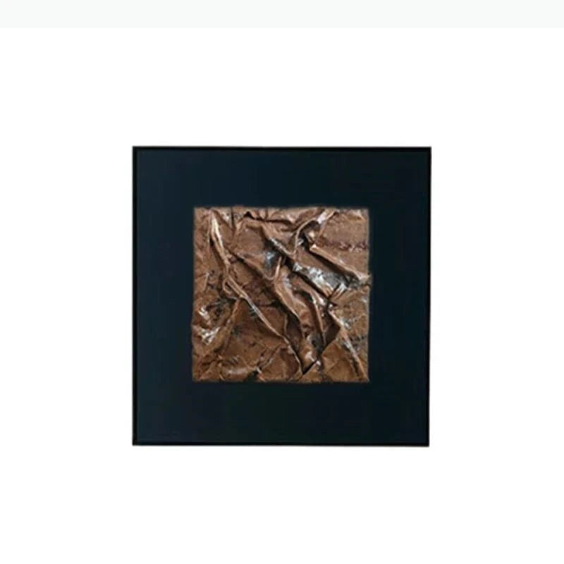 décoration murale contemporaine plaque murale relief texturé marron noir moderne chambre salon