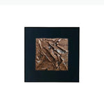 décoration murale contemporaine plaque murale relief texturé marron noir moderne chambre salon