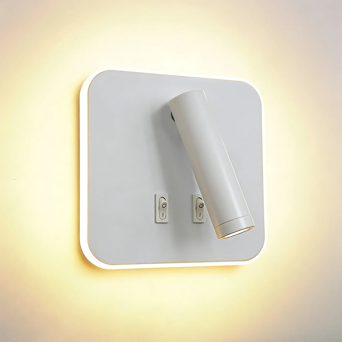lampe murale moderne blanc mat orientable cuisine chambre coucher étude entree